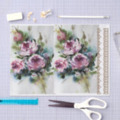 Floral ontkoppelen papier met grenzen aan kant (Craft)
