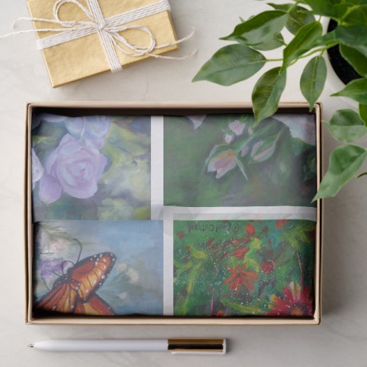 Floral ontkoppeling tissuepapier (Geschenk)