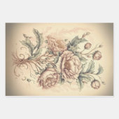 Floral ontkoppelingspagina Papieromloop -  stijl Inpakpapier Vel (Voorkant 2)