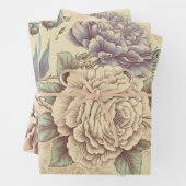 Floral ontkoppelingspagina Papieromloop - stijl Inpakpapier Vel (In situ)