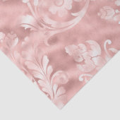 Floral ontwerp op borstelroze ontkoppeling Tissuepapier (Detail)