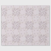 Floral ontwerp Retro Cadeaupapier (Vlak)