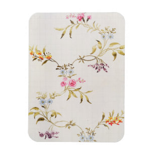 Floral ontwerp van anjers en rozen voor zijde magneet