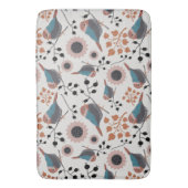 Floral ontwerp van de vogelpest en de berry badmat (Voorkant Verticaal)