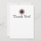 Floral ontwerp van de vogelpest en de berry bedankkaart (Achterkant)