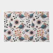 Floral ontwerp van de vogelpest en de berry deurmat (Voorkant)