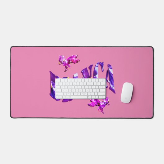 Floral ontworpen Bianca naam, bureau mat (Keyboard & Muis)