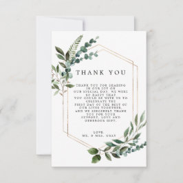 Floral Ontworpen Hartelijk dank Bedankkaart