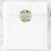 Floral ontworpen Sticker (Tas)