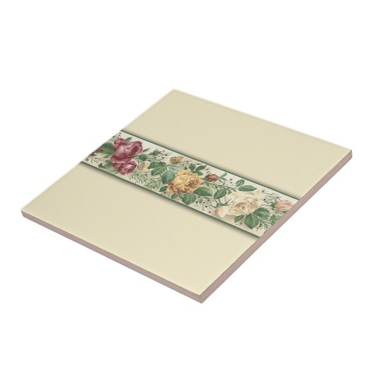 Floral Ontworpen Tile Tegeltje (Zijkant)