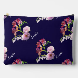 Floral op blauw etui