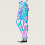 Floral op blauw leggings (Links)