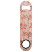 Floral op hout Aanpassen Populair Speed Flessenopener (Achterkant)
