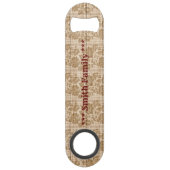 Floral op hout Aanpassen Populair Speed Flessenopener (Voorkant)