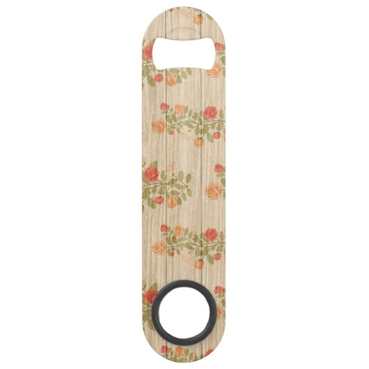 Floral op hout Aanpassen Populair Speed Flessenopener (Achterkant)