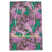 Floral op hout Populair Aanpassen Tekst Medium Cadeauzakje (Voorkant)