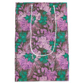 Floral op hout Populair Aanpassen Tekst Medium Cadeauzakje (Achterkant)