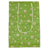 Floral op hout Populair Aanpassen Tekst Medium Cadeauzakje (Achterkant)