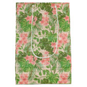 Floral op hout Populair Aanpassen Tekst Medium Cadeauzakje (Achterkant)