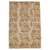 Floral op hout Populair Aanpassen Tekst Medium Cadeauzakje (Achterkant)