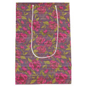 Floral op hout Populair Aanpassen Tekst Medium Cadeauzakje (Achterkant)