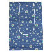 Floral op hout Populair Aanpassen Tekst Medium Cadeauzakje (Achterkant)