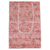 Floral op hout Populair Aanpassen Tekst Medium Cadeauzakje (Achterkant)