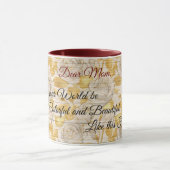 Floral op hout Populair Aanpassen Tekst Mok (Midden)