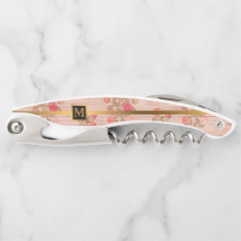 Floral op hout Popular Gift Kurkentrekker