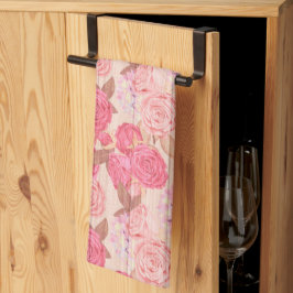 Floral op hout Popular Gift Theedoek