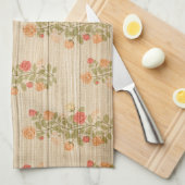 Floral op hout Popular Gift Theedoek (Quarter Fold)