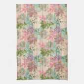 Floral op hout Popular Gift Theedoek (Verticaal)
