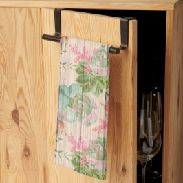 Floral op hout Popular Gift Theedoek