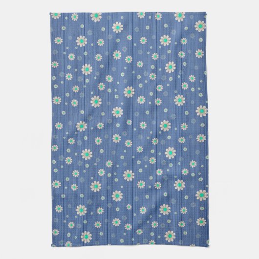 Floral op hout Popular Gift Theedoek (Verticaal)