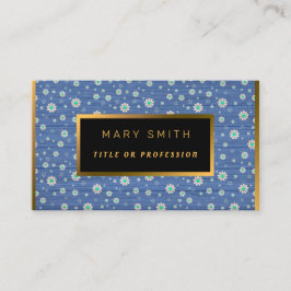 Floral op houtgoud Aanpassen Professionele moderne Visitekaartje