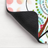 Floral op stippen muismat (Hoek)