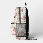  Floral op wit Bedrukte Rugzak (Rechts)