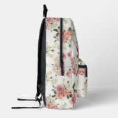  Floral op wit Bedrukte Rugzak (Links)
