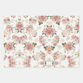  Floral op wit Inpakpapier Vel (Voorkant 2)