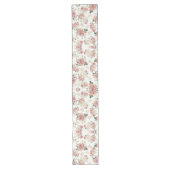 Floral op wit Lange Tafelloper (Voorkant)