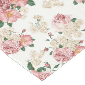 Floral op wit Lange Tafelloper (Hoek)