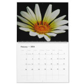 Floral op zwart kalender (Feb 2026)