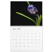 Floral op zwart kalender (Mar 2027)