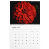 Floral op zwart kalender (Jan 2027)