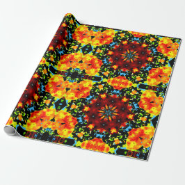 Floral Orange Cadeaupapier