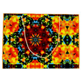 Floral Orange Groot Cadeauzakje (Achterkant)