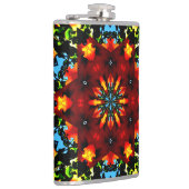 Floral Orange Heupfles (Rechts)