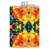 Floral Orange Heupfles (Achterkant)