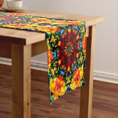 Floral Orange Korte Tafelloper (Voorbeeld)