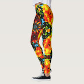 Floral Orange Leggings (Links)